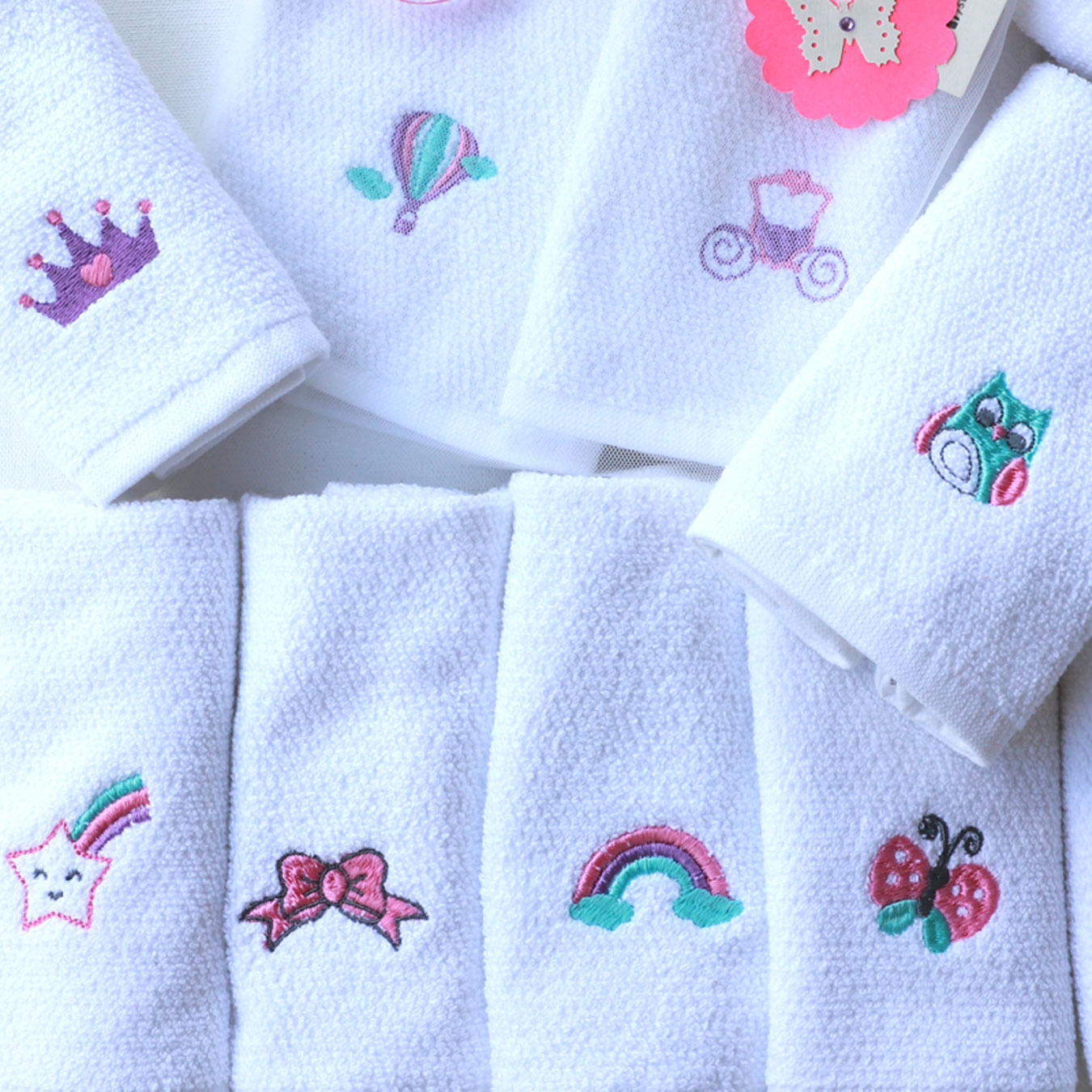 A Fairytale Girls Face Towel Set