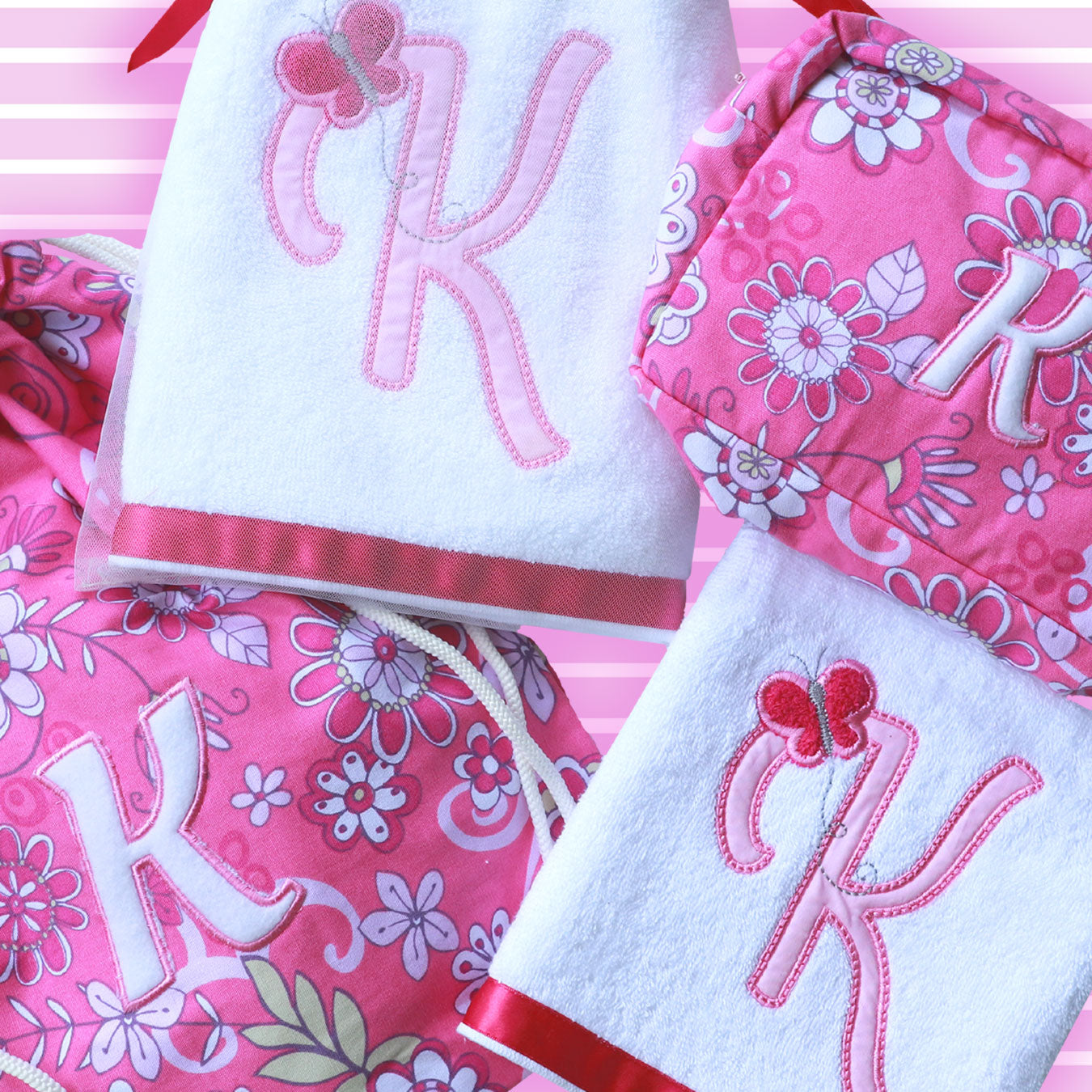 Letter Love - 4 pc Pink Set