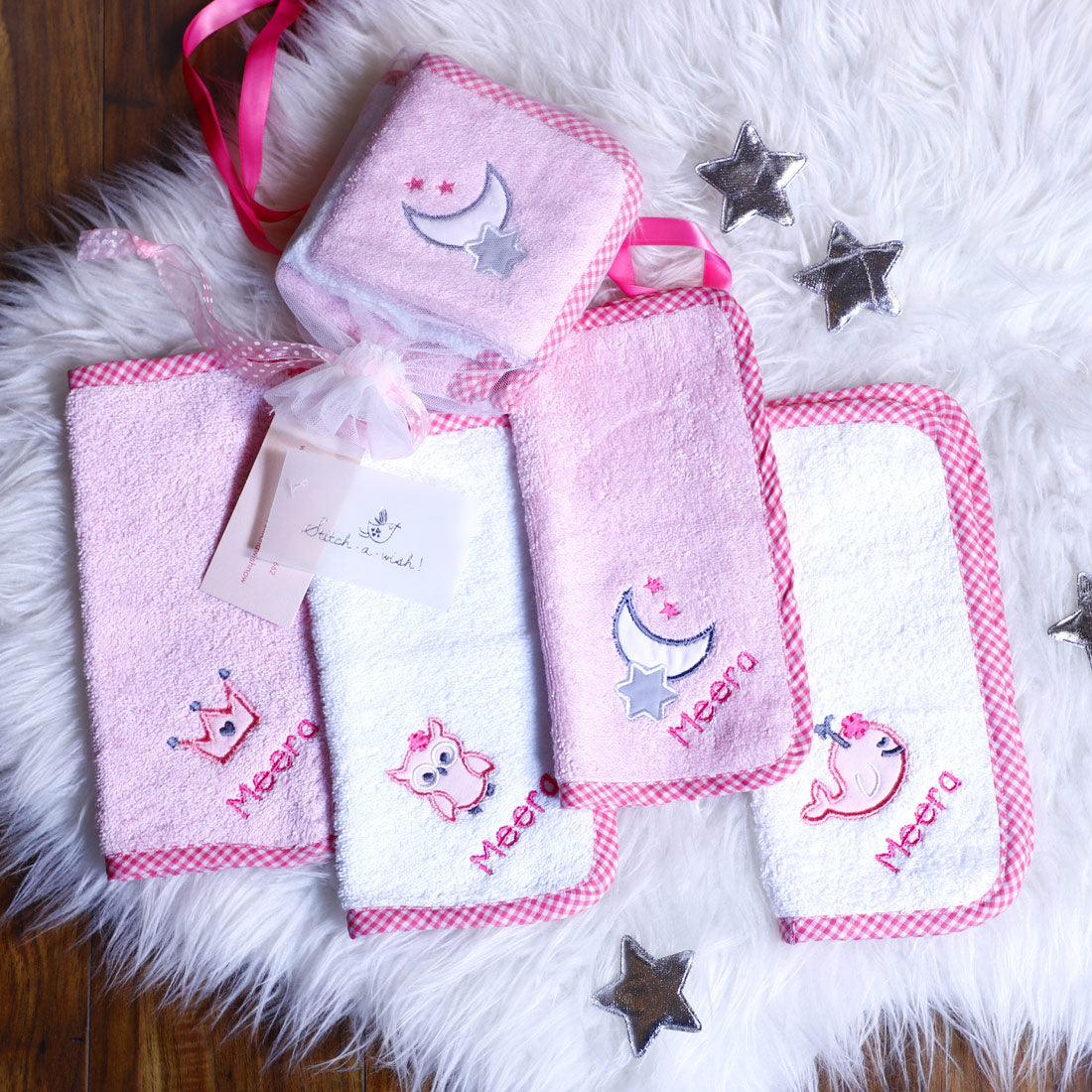 Lil Star Baby Girl Napkin Set