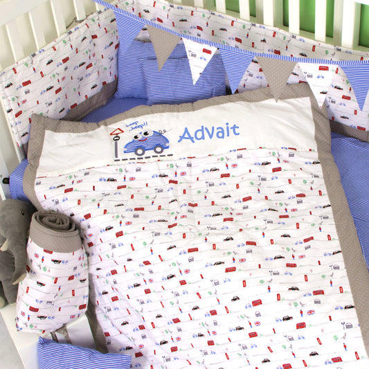 Vroom We Go Baby Cot Set