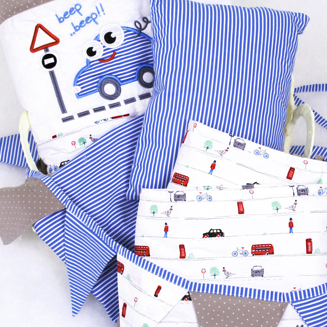 Vroom We Go Baby Cot Set