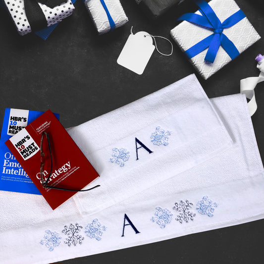 Geometric Motif Blue - 2 pc Set