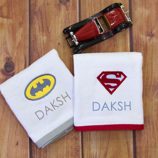 Superheroes Hand Towel Set