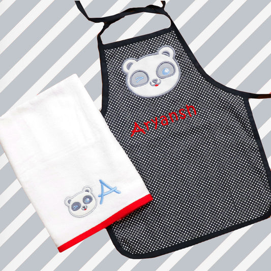 Baby Panda Apron Set