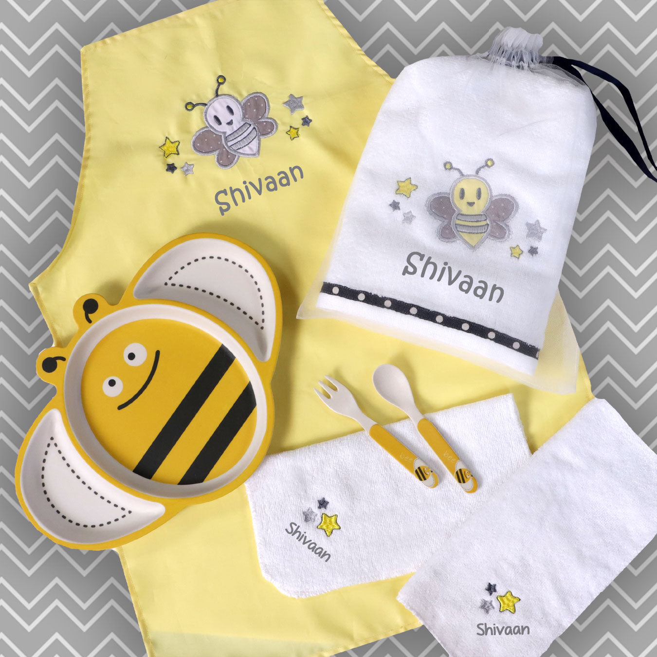 Bee Happy 7 pc Meal Set